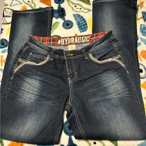 Hydraulic Women's Indigo Bootcut Jeans with Contrast Stitching